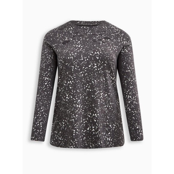 NWT Torrid 3X LoveSick Super Soft Slub Distressed Foil Long Sleeve Tee Shirt - Picture 5 of 8